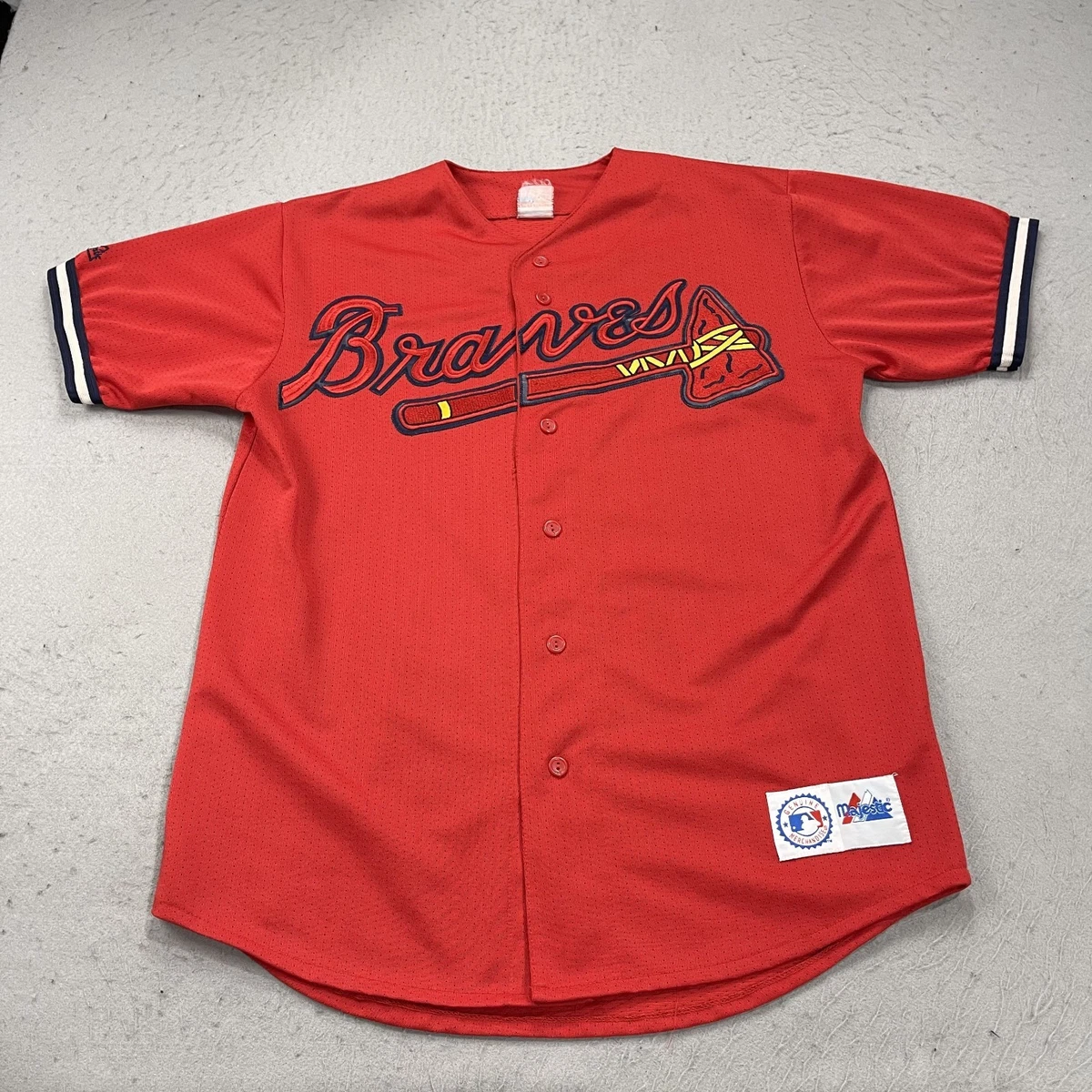Majestic Atlanta Braves Red MLB Fan Apparel & Souvenirs for sale