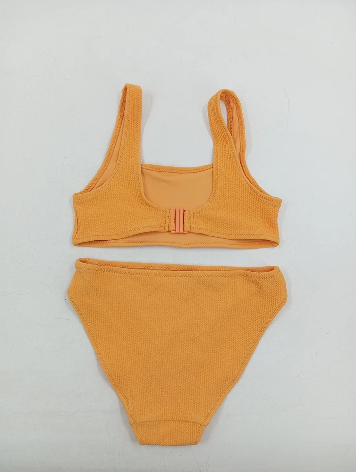 H&M Bikini Fille Orange Texturé Été Plage (EU 134) - Photo 2/4