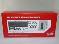 Herpa 081061 HäNgerfahrgestell FüR Festaufbau 2-Achs (7,45M) Inhalt: 2 StüCk ...