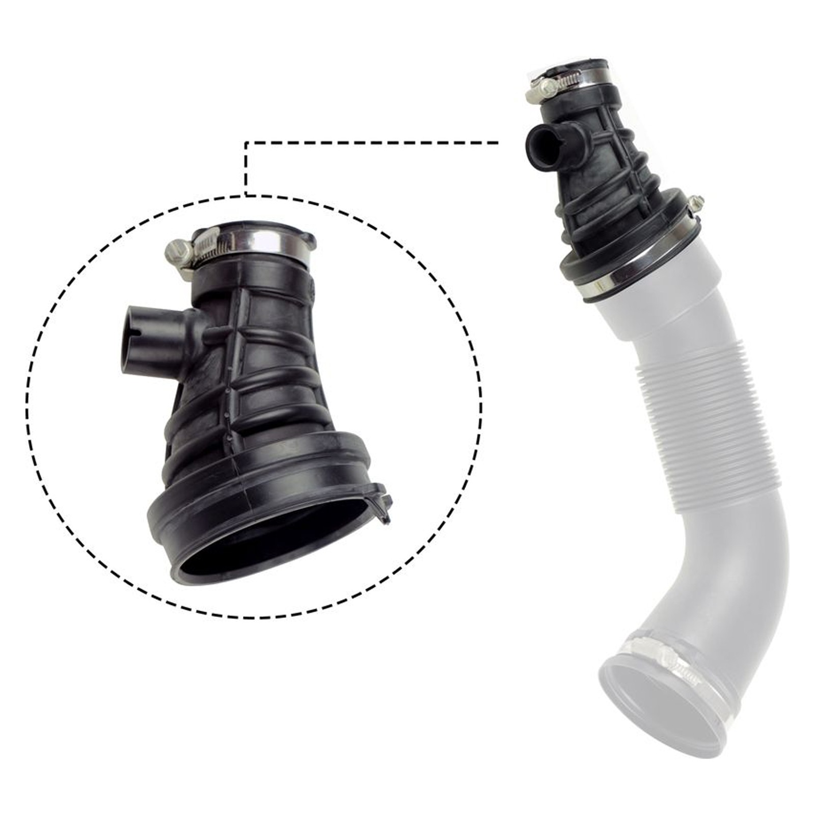 Mass Air Flow Sensor to turbocharger GATES-OE ANTK1079 Hose, air supply for OPEL - Image 3
