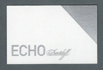 Advertising card - advertising card - Davidoff echo
