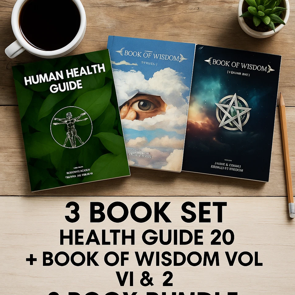 3 Book Bundle – Health Guide 20 + Book of Wisdom Vol 1 & 2 by Harry B. Joseph - Image 4 of 4