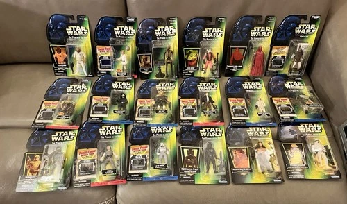 Star Wars POTF2 18 Figure Sealed Lot – 10 Freeze Frame + 8 Hologram Kenner 95–98