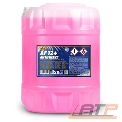 MANNOL 20 L AF12+ KÜHLERFROSTSCHUTZ ROSA ROT -40°C FERTIG-MIX FÜR VW G12 G12+ - Bild 1 von 3