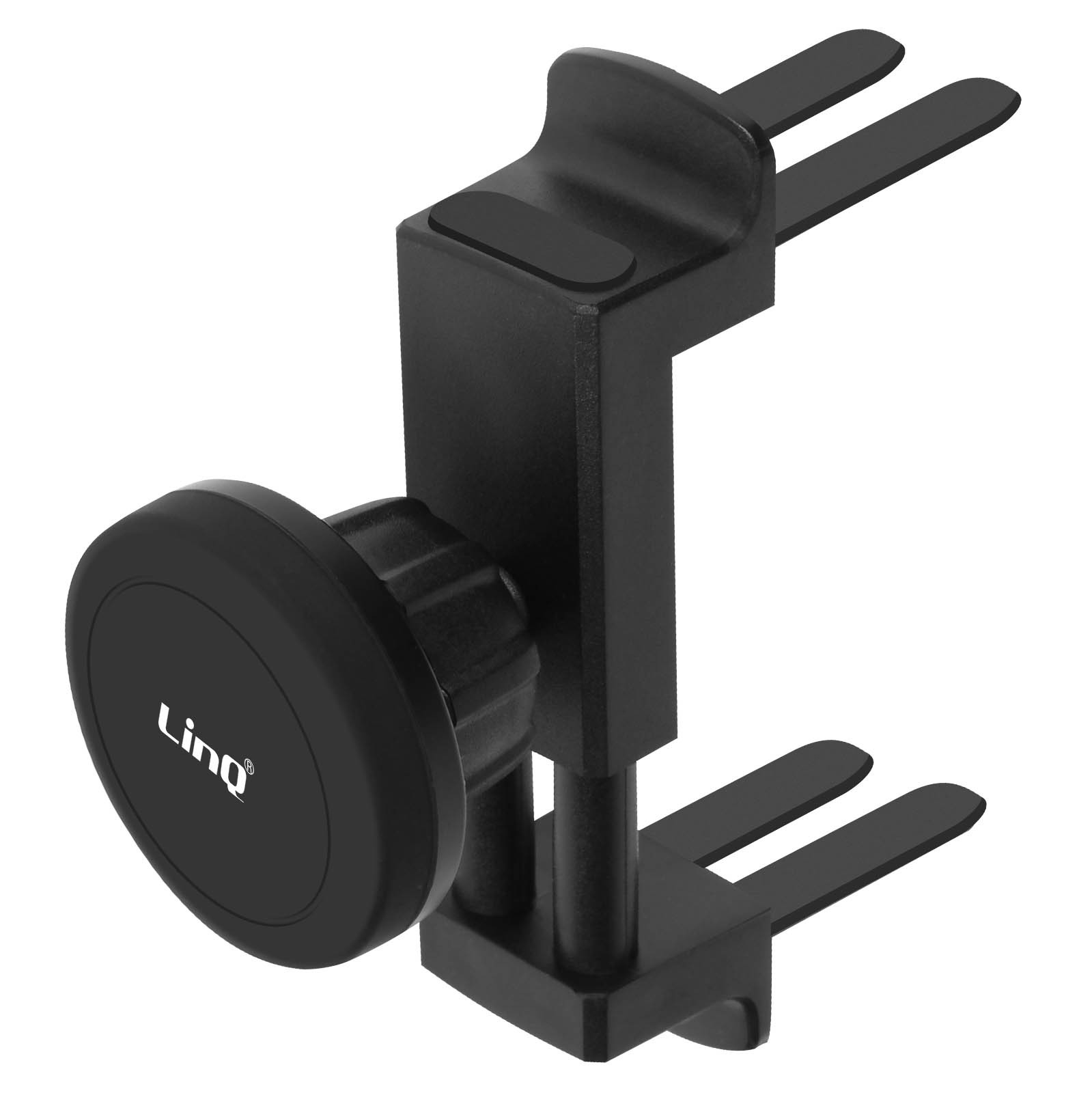 Support d'aération rond pour voiture LinQ 15W stable contre les vibrations sur route sinueuse
