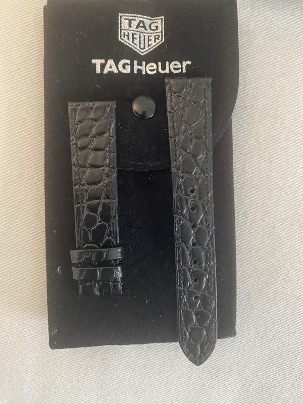 Vintage Tag Heuer Vintage Black Leather Band 18mm