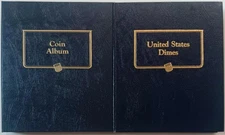 Whitman United States Dimes Quarters Half Dollars Type 9134 9140 Coin Album Lot