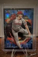 2024 Topps Finest - Rare Andrew Abbott #293 Blue Refractor /99 (RC)