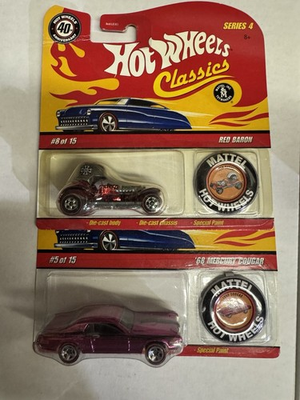 #ad Hot Wheels 40th Anniversary 68’ Mercury Cougar Red Baron $40.00