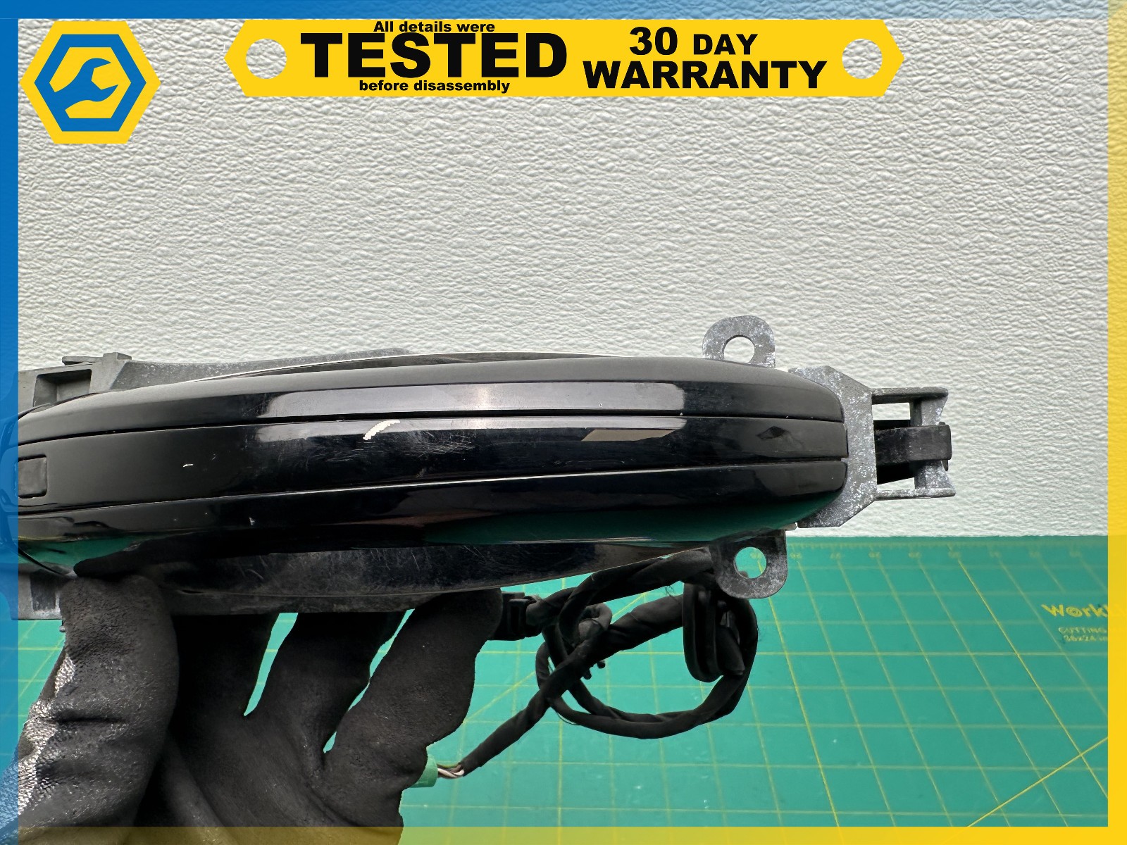 06-12 BENTLEY Flying Spur REAR RIGHT EXTERIOR DOOR HANDLE Black OEM