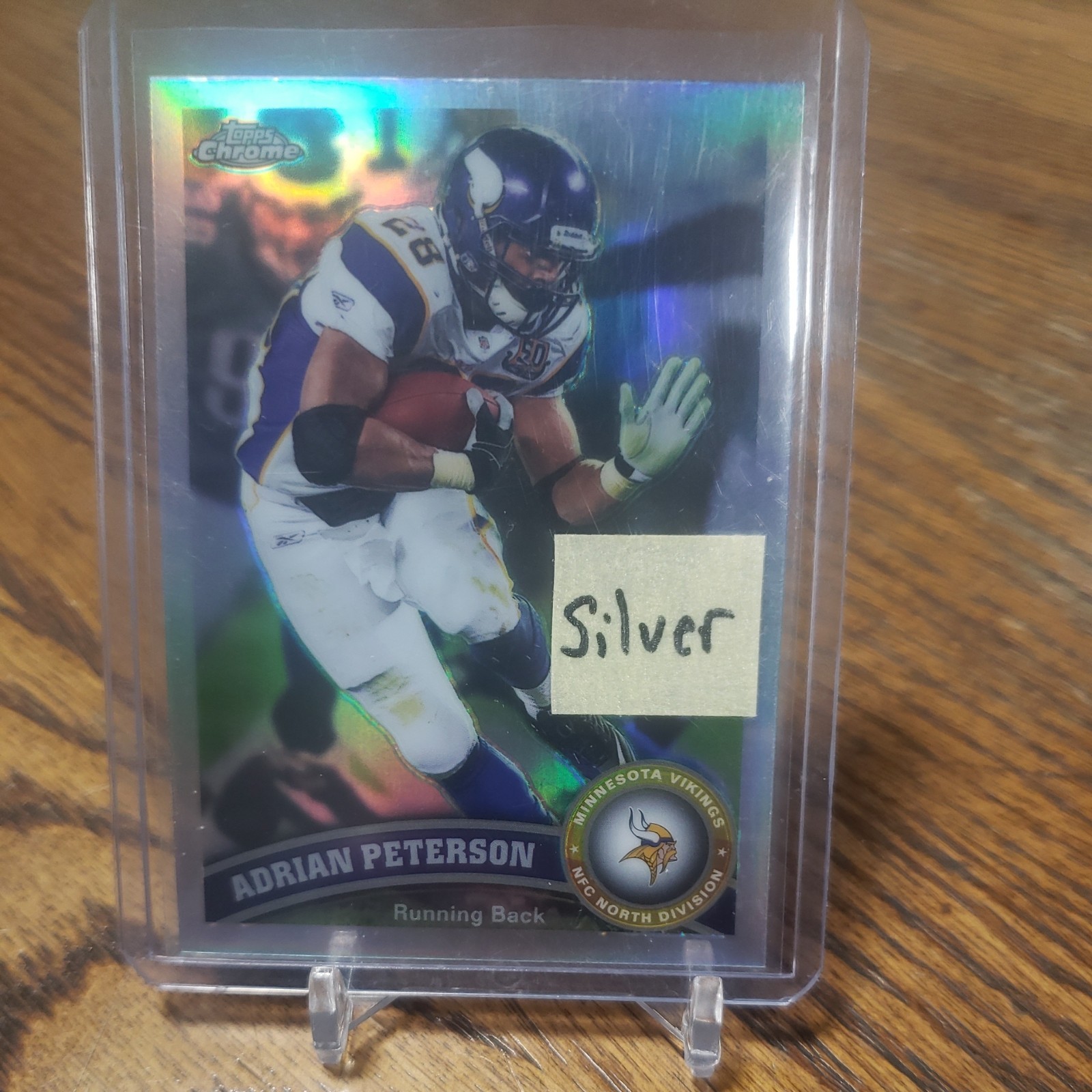 2011 Topps Chrome Refractor Adrian Peterson Minnesota Vikings #220