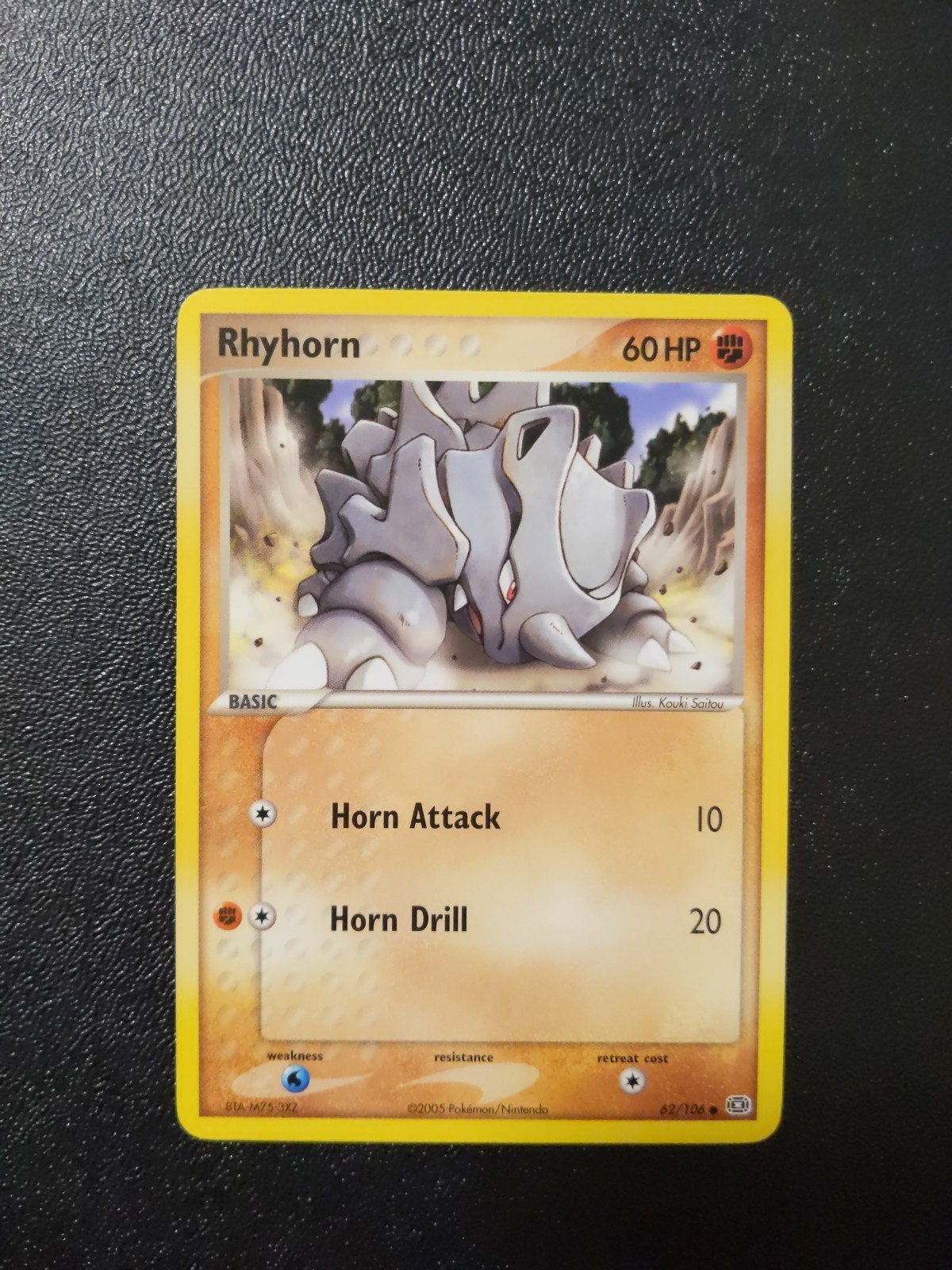 Rhyhorn 62/106 Regular Common NM | Pokemon Emerald 