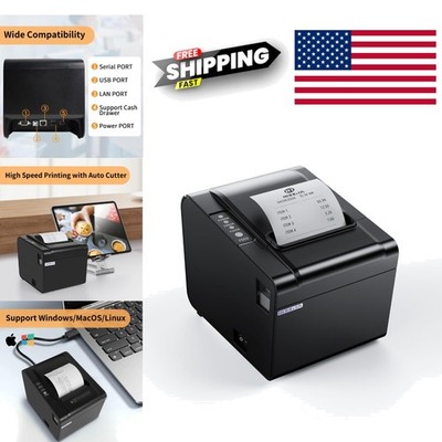 High Speed 250mm sec POS Receipt Printer with USB Serial Ethernet Connectivity