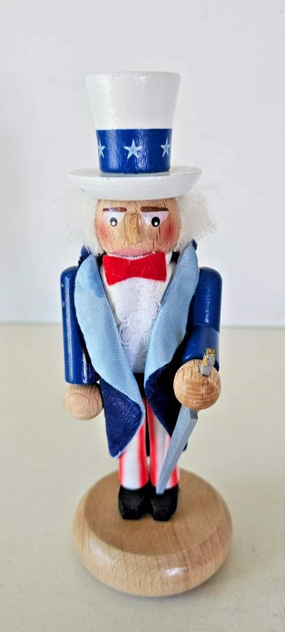 Vintage Steinbach mini "Uncle Sam" Nutcracker Made in Germany 5.5" tall
Opens in a new window or tab