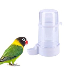 Pet Bird Water Feeder, 13.5 Oz Parrot Water Dispenser, Bird Cage Suspended Au...