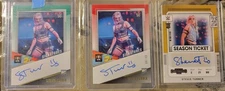 2022 Panini WWE NXT Signatures Red  Green Season Ticket Auto RC Stevie Turner 49