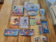 Lot of Disney Stitch items - Micro Teenies, Munchlings, stationary, earrings NEW