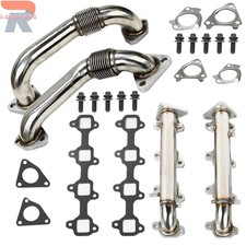 Ss Exhaust Manifolds 2wd For 01-16 Chevy Gmc 2500 3500 6.6l Duramax Diesel