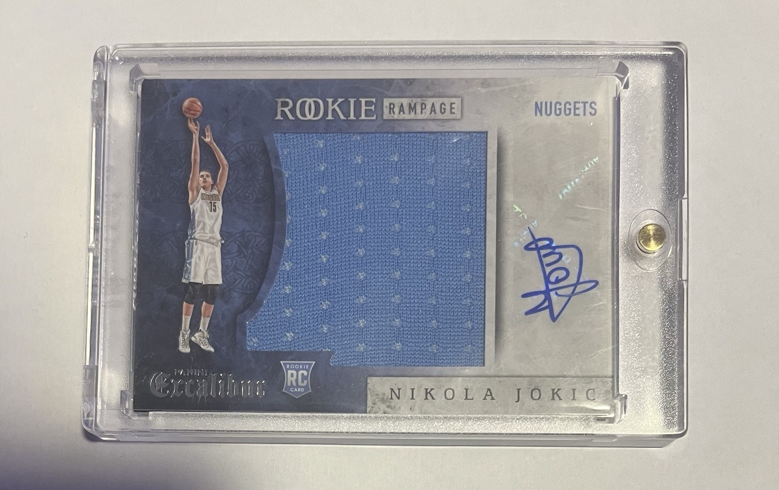 2015-16 Panini Excalibur Nikola Jokic Rookie Rampage RC Jersey Patch Auto RPA