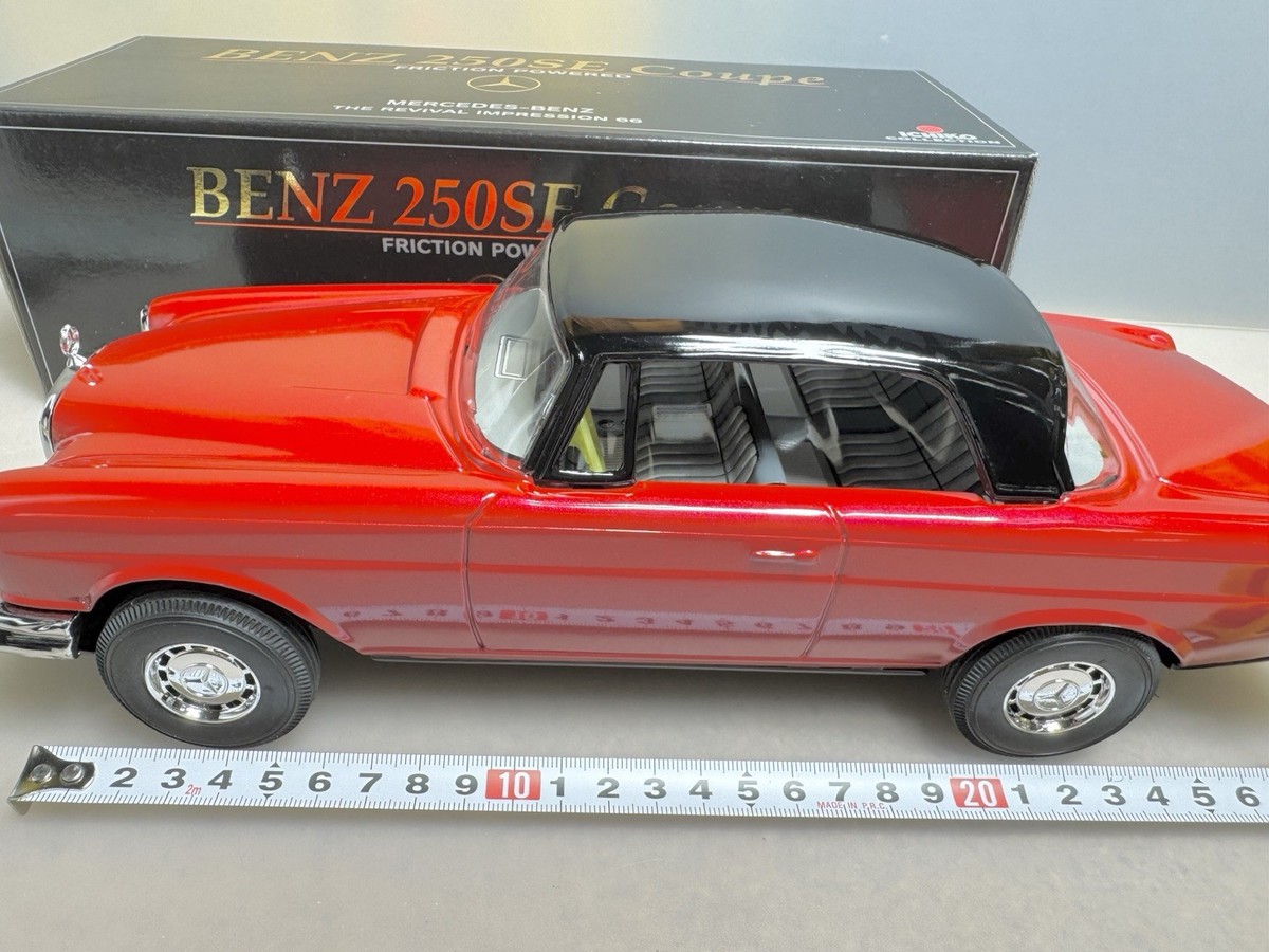 p*o様 Mercedes Benz 250SE ヴィンテージミニカー Ichiko MERCEDES BENZ 250se Coupe Tin Vehicle Toy Car Model 30cm