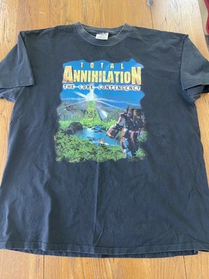 Vintage Gaming Total Annihilation The Core Contingency T Shirt Size XL Promo