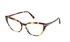 NEW TOM FORD FT5825-B 053 BLONDE HAVANA 55MM AUTHENTIC EYEGLASSES 55-16-140