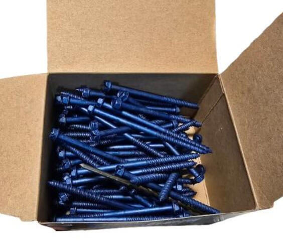 ELCO 100 Anchors Ultracon+ 5/16 Slotted Hex Washer Head Concrete Screw 1/4" x 4"