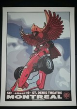 Affiche tournée RYAN ADAMS Montréal Canada numérotée /300 2012 lithographie cardinaux