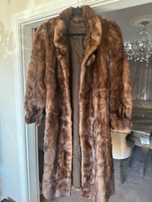 Long Brown Canada Majestic Mink Fur Coat