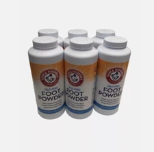 6 Arm & Hammer Talc-Free Foot Powder Odor Control Corn Starch 5.0 oz Ea *SPECIAL