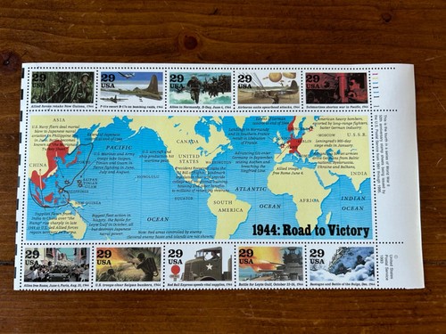 US Stamps World War II sheets of 10 MNH 1991-1995 - Picture 3 of 6