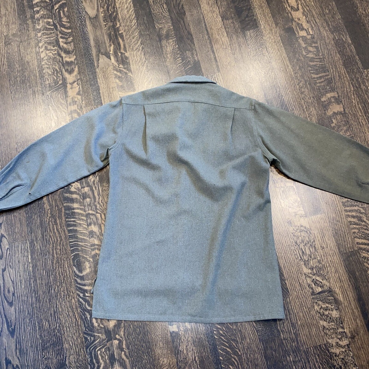 Vtg McGregor Wool Shirt Wooloomooloo Loop Collar Woolens USA