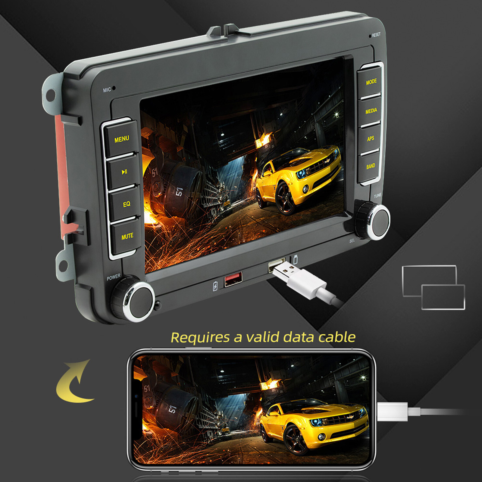 Offerta Autoradio 7" CarPlay Wireless VW S6 - Prezzo Outlet Bluetooth
