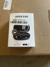 Wireless Earbuds Open Ear Clip Headphones Air Conduction LED Display White