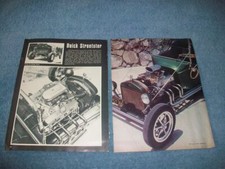 1915 Ford T-bucket Roadster Vintage Hot Rod Article Buick Streetster Roadster