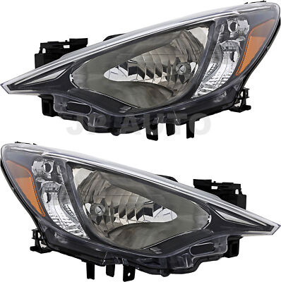 For 2016-2019 Toyota Yaris Yaris iA Sedan Headlight Halogen Set