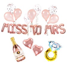 Miss to Mrs hen party decorations for bride to be 23 pcs. Hen Do balloons