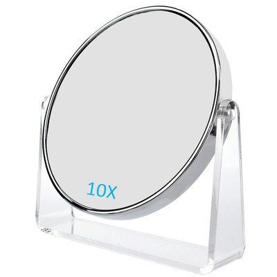 Makeup Mirror Double Sided Swivel 10x Magnifying Acrylic Cosmetic Vanity Mirror 619281267820 Ebay