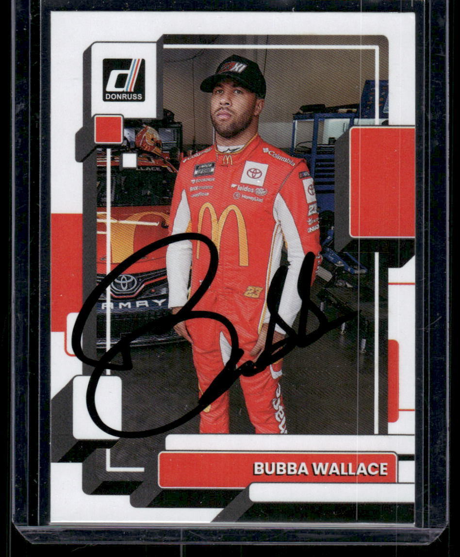 Signed 2023 Donruss #60 Bubba Wallace Autographed