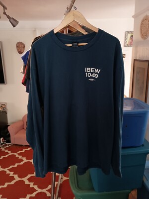 Vintage Official Superstorm Sandy Long Sleeve Tee Union Shirt  Relief Size 2XL