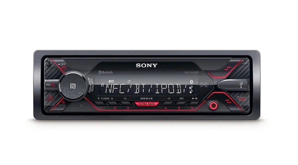 Sony DSX-A410BT Single Din Bluetooth Front USB AUX Digital Media Receiver