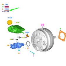 Maître-cylindre de frein Ford KUGA