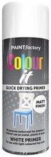 SPRAY PAINT ALL PURPOSE AEROSOL MATT GLOSS SATIN PRIMER FOR WOOD PLASTIC METAL