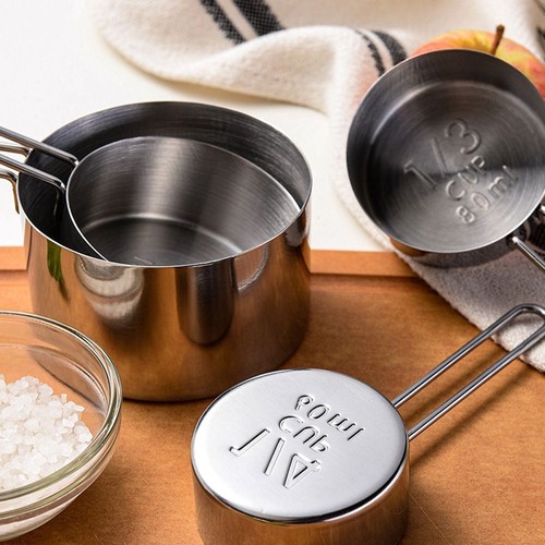 Measuring Cups Measuring Spoons Stainless Steel Small Tablespoon Kitchen Tools - Picture 12 of 15