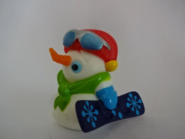 Weihnachts Figur / Schneemann mit drehbaren Kopf und Snowboard - Bild 1 von 1
