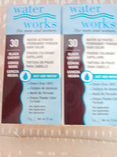 Water Works Permanent Powder Hair Color 30 Black Cherry 0.21 oz New in Box 2 Pk