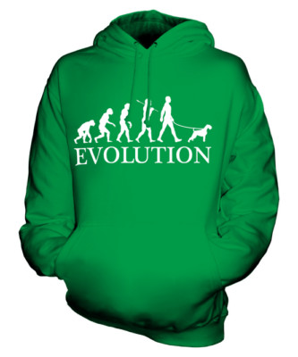 IRISH TERRIER EVOLUTION OF MAN UNISEX HOODIE MENS WOMENS LADIES DOG LOVER GIFT