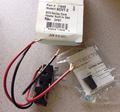 NOS Hard to Find King Electric Cove Heater Stat Kit Thermostat #KCVT-2  11848 | eBay