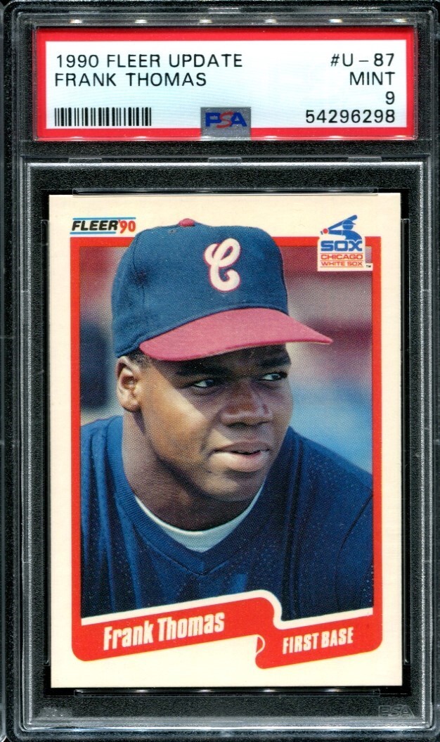 1990 Fleer Update Frank Thomas #U-87 Rookie RC PSA 9