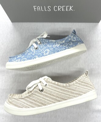 New Falls Creek Fabric Memory-Foam Lace Up Women Casual Shoes -Choice Size/Color